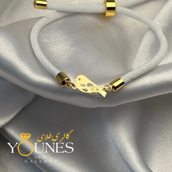 دستبند گنجشک طلا لیزری